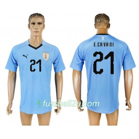 Günstige Fußballtrikots Uruguay Edinson Cavani 21 Heimtrikot WM 2018
