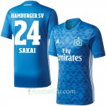 Günstige Fußballtrikots Hamburger SV Sakai 24 Auswärtstrikot 2017/18 Kurzarm