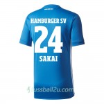 Günstige Fußballtrikots Hamburger SV Sakai 24 Auswärtstrikot 2017/18 Kurzarm