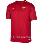 Günstige Fußballtrikots AS Roma Dzeko 9 Heimtrikot 2017/18 Kurzarm