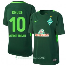 Günstige Fußballtrikots Werder Bremen Kruse 10 Heimtrikot 2017/18 Kurzarm