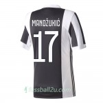 Günstige Fußballtrikots Juventus Mandzukic 17 Heimtrikot 2017/18 Kurzarm
