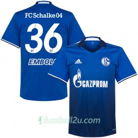 Günstige Fußballtrikots Schalke 04 Embolo 36 Heimtrikot 2017/18 Kurzarm