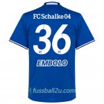 Günstige Fußballtrikots Schalke 04 Embolo 36 Heimtrikot 2017/18 Kurzarm