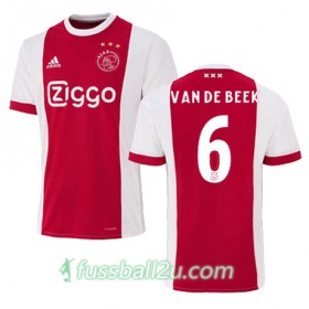 Günstige Fußballtrikots Ajax Amsterdam DONNY VAN DE BEEK 6 Heimtrikot 2017/18 Kurzarm