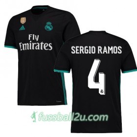 Günstige Fußballtrikots Real Madrid SERGIO RAMOS 4 Auswärtstrikot 2017/18 Kurzarm