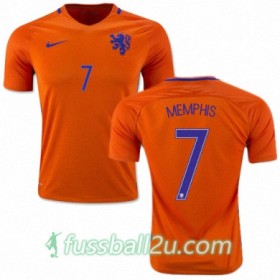 Günstige Fußballtrikots Niederlande MEMPHIS DEPAY Heimtrikot 2016/17 Kurzarm