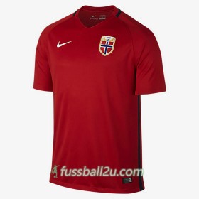 Günstige Fußballtrikots Norwegen Heimtrikot 2016/17 Kurzarm