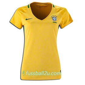 Günstige Fußballtrikots Brazil Frauens Heimtrikot 2016/17 Kurzarm