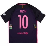 Günstige Fußballtrikots Barcelona Messi 10 2016-17 Retro Auswärtstrikot Kurzarm