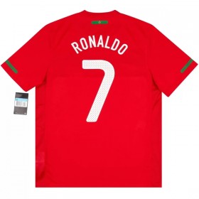 Günstige Fußballtrikots Portugal Ronaldo 7 2010 Retro Heimtrikot Kurzarm