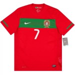 Günstige Fußballtrikots Portugal Ronaldo 7 2010 Retro Heimtrikot Kurzarm