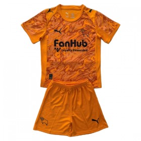 Günstige Fußballtrikots Derby County Torwart Kinder 2025-26 Orange Kurzarm