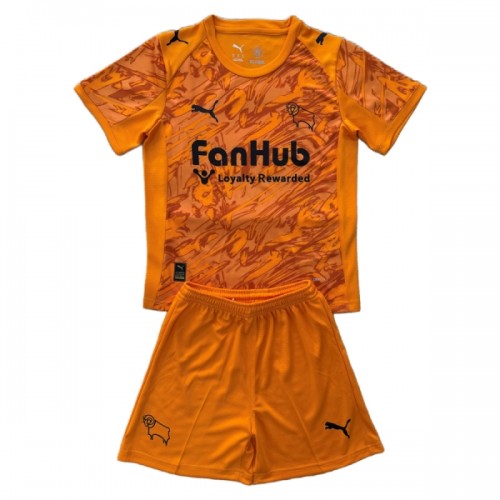Günstige Fußballtrikots Derby County Torwart Kinder 2025-26 Orange Kurzarm Günstige Fußballtrikots Derby County Torwart Kinder 2025-26 Orange Kurzarm