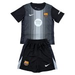 Günstige Fußballtrikots FC Barcelona Torwart Kinder 2025-26 Schwarze Kurzarm