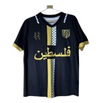 Günstige Fußballtrikots FC Palestina 2025-26 Schwarze Kurzarm