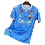 Günstige Fußballtrikots Santos FC Dragon 2025-26 Blaue Kurzarm