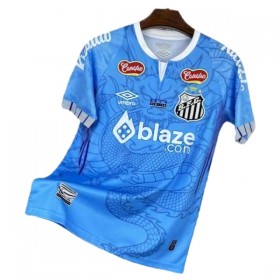 Günstige Fußballtrikots Santos FC Dragon 2025-26 Blaue Kurzarm