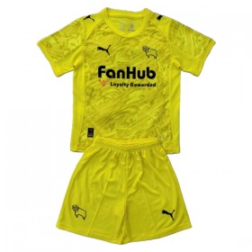 Günstige Fußballtrikots Derby County Torwart Kinder 2025-26 Gelbe Kurzarm