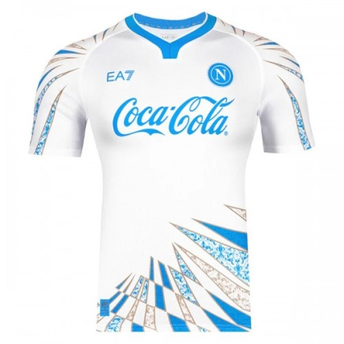 Günstige Fußballtrikots Napoli Pre-Match 2025-26 Weiße Kurzarm Günstige Fußballtrikots Napoli Pre-Match 2025-26 Weiße Kurzarm
