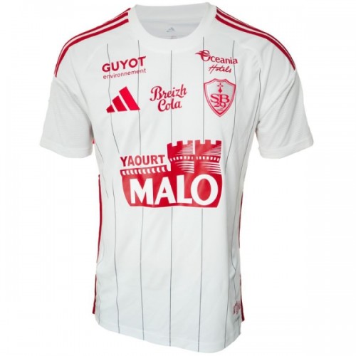 Günstige Fußballtrikots Stade Brestois Auswärtstrikot 2025-26 Kurzarm Günstige Fußballtrikots Stade Brestois Auswärtstrikot 2025-26 Kurzarm