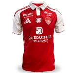 Günstige Fußballtrikots Stade Brestois Heimtrikot 2025-26 Kurzarm Günstige Fußballtrikots Stade Brestois Heimtrikot 2025-26 Kurzarm