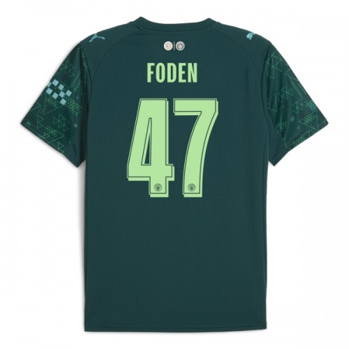 Günstige Fußballtrikots Manchester City Foden 47 EA Sport Fourth trikot 2025-26 Kurzarm Günstige Fußballtrikots Manchester City Foden 47 EA Sport Fourth trikot 2025-26 Kurzarm