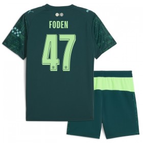 Günstige Fußballtrikots Manchester City Foden 47 EA Sport Kinder Fourth trikot 2025-26 Kurzarm
