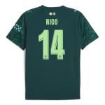 Günstige Fußballtrikots Manchester City Nico 14 EA Sport Fourth trikot 2025-26 Kurzarm Günstige Fußballtrikots Manchester City Nico 14 EA Sport Fourth trikot 2025-26 Kurzarm