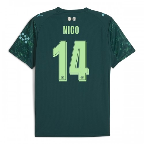 Günstige Fußballtrikots Manchester City Nico 14 EA Sport Fourth trikot 2025-26 Kurzarm Günstige Fußballtrikots Manchester City Nico 14 EA Sport Fourth trikot 2025-26 Kurzarm