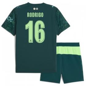 Günstige Fußballtrikots Manchester City Rodrigo 16 EA Sport Kinder Fourth trikot 2025-26 Kurzarm