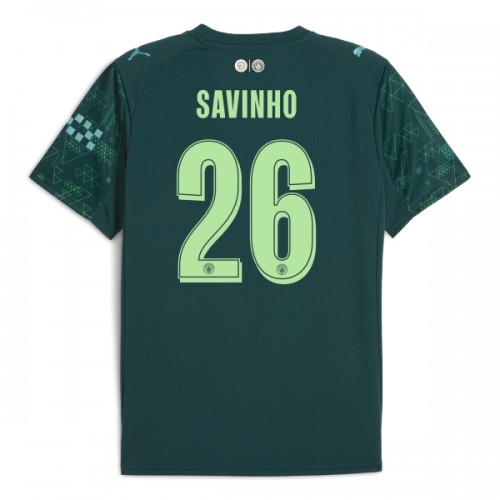 Günstige Fußballtrikots Manchester City Savinho 26 EA Sport Fourth trikot 2025-26 Kurzarm Günstige Fußballtrikots Manchester City Savinho 26 EA Sport Fourth trikot 2025-26 Kurzarm