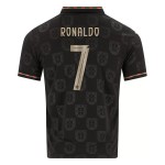 Günstige Fußballtrikots Portugal Black Panther Ronaldo 7 2025-26 Sonderausgabe Kurzarm