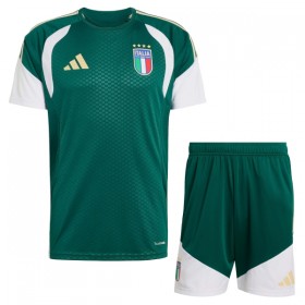 Kinder Italien Trainingsshirts FIFA WM 2026 Grüne Kurzarm