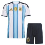 Günstige Fußballtrikots Argentinien Kinder Heimtrikot FIFA WM 2026 Kurzarm