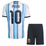 Günstige Fußballtrikots Argentinien Messi 10 Kinder Heimtrikot FIFA WM 2026 Kurzarm