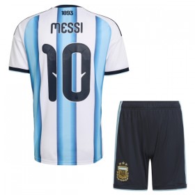 Günstige Fußballtrikots Argentinien Messi 10 Kinder Heimtrikot FIFA WM 2026 Kurzarm