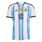 Günstige Fußballtrikots Argentinien Messi 10 Kinder Heimtrikot FIFA WM 2026 Kurzarm