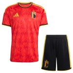 Günstige Fußballtrikots Belgien Kinder Heimtrikot FIFA WM 2026 Kurzarm