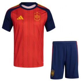 Günstige Fußballtrikots Spanien Kinder Heimtrikot FIFA WM 2026 Kurzarm
