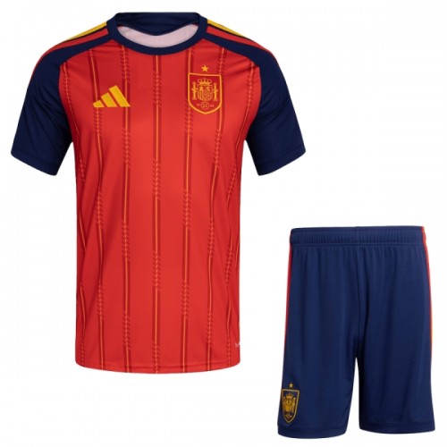 Günstige Fußballtrikots Spanien Kinder Heimtrikot FIFA WM 2026 Kurzarm Günstige Fußballtrikots Spanien Kinder Heimtrikot FIFA WM 2026 Kurzarm