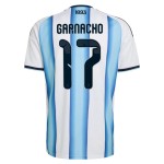 Günstige Fußballtrikots Argentinien Garnacho 17 Kinder Heimtrikot FIFA WM 2026 Kurzarm