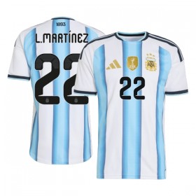 Günstige Fußballtrikots Argentinien Lautaro Martinez 22 Heimtrikot FIFA WM 2026 Kurzarm