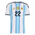 Günstige Fußballtrikots Argentinien Lautaro Martinez 22 Heimtrikot FIFA WM 2026 Kurzarm