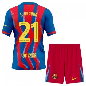 Günstige Fußballtrikots FC Barcelona Frenkie de Jong 21 Kinder Fourth trikot 2025-26 Kurzarm