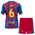 Günstige Fußballtrikots FC Barcelona Gavi 6 Kinder Fourth trikot 2025-26 Kurzarm