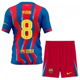 Günstige Fußballtrikots FC Barcelona Pedri 8 Kinder Fourth trikot 2025-26 Kurzarm