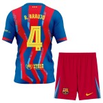 Günstige Fußballtrikots FC Barcelona R. Araujo 4 Kinder Fourth trikot 2025-26 Kurzarm