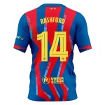Günstige Fußballtrikots FC Barcelona Rashford 14 Kinder Fourth trikot 2025-26 Kurzarm