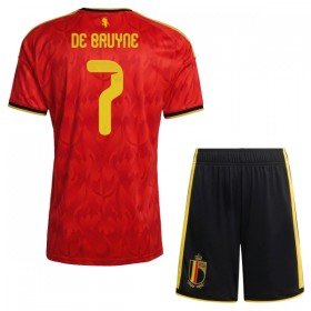 Günstige Fußballtrikots Belgien De Bruyne 7 Kinder Heimtrikot FIFA WM 2026 Kurzarm